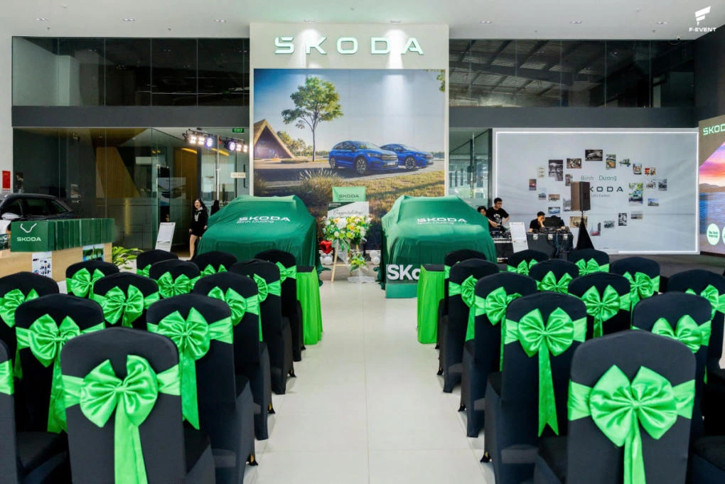 sự kiện ra mắt xe SKODA